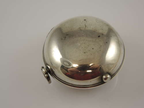 English silver champleve dial verge pocket watch by Delapont, London c1747