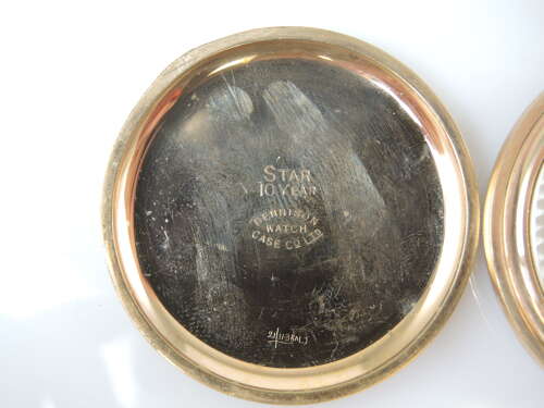Clean Gold Plated CYMA Pocket Watch with orig box c1910