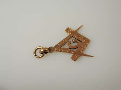 9K Gold MASONIC Fob c1918