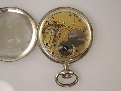 Vintage silver pocket watch by Badollet c1910
