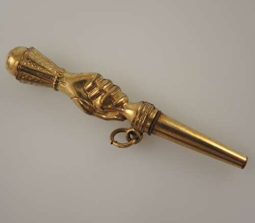 Unusual HAND shaped Breguet pocket watch key c1820