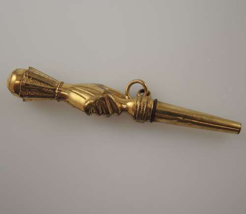 Unusual HAND shaped Breguet pocket watch key c1820
