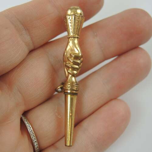 Unusual HAND shaped Breguet pocket watch key c1820