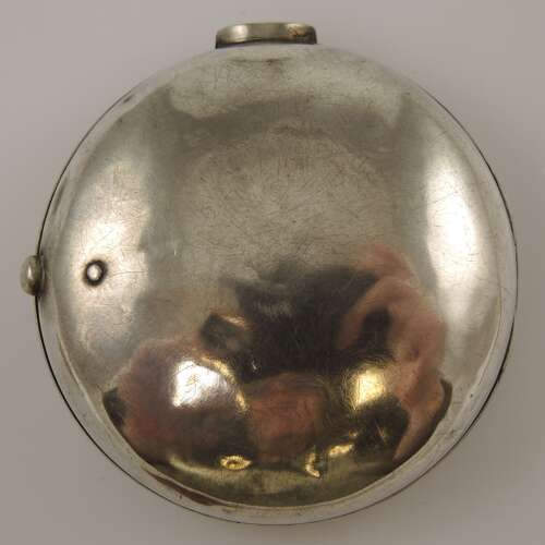 English silver outer case for a pair case 1834