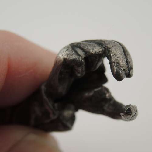 Unusual opening and closing HAND Clasp for a chain c1890