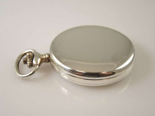 Sterling silver full hunter pocket watch by Rotary. Recent