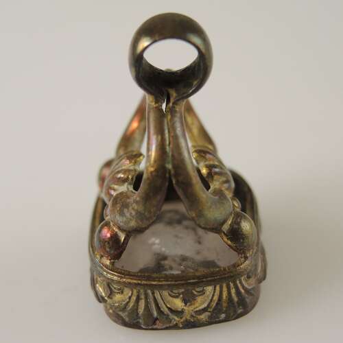 Georgian gilt Seal with a Portrait and name