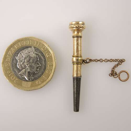 Gilt Turquoise Set BREGUET pocket watch key c1820