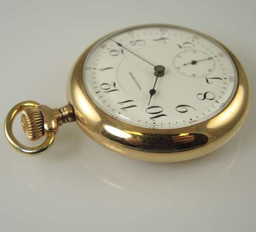 TWO TONE 18s 17J Waltham PS Bartlett pocket watch c1908