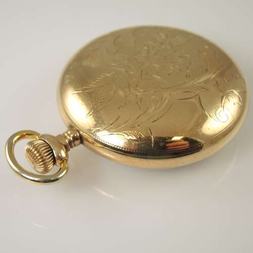 TWO TONE 18s 17J Waltham PS Bartlett pocket watch c1908