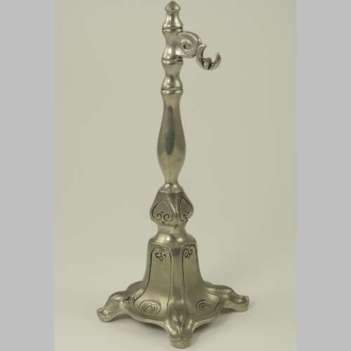 Victorian pewter pocket watch stand c1890