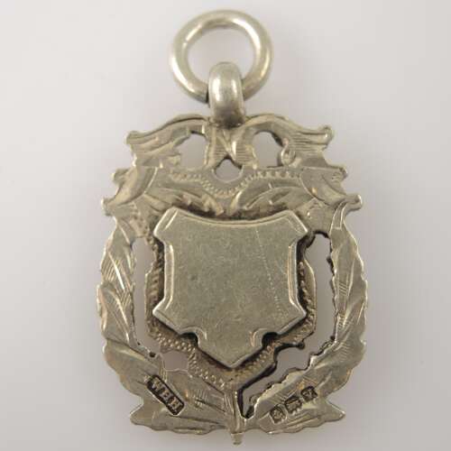 English silver medal fob c1945