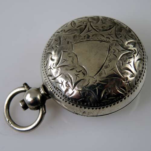 Antique English silver sovereign case Birmingham 1906