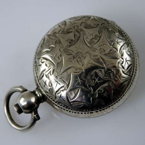 Antique English silver sovereign case Birmingham 1906