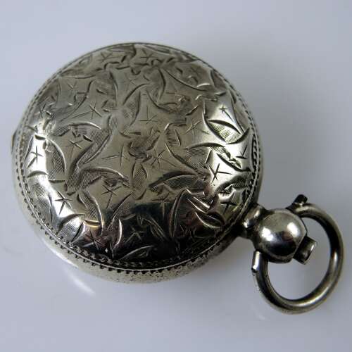 Antique English silver sovereign case Birmingham 1906