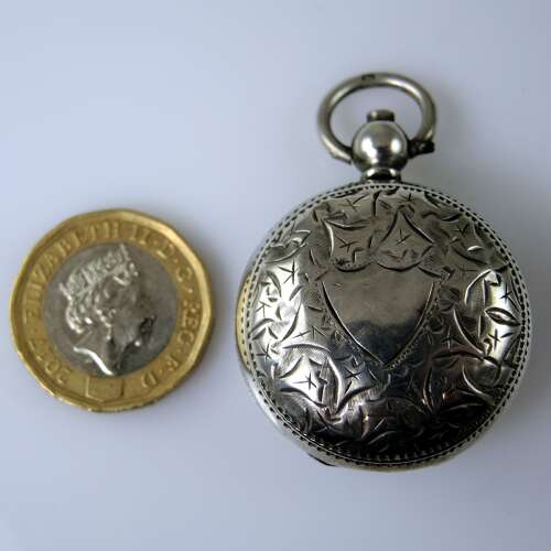 Antique English silver sovereign case Birmingham 1906