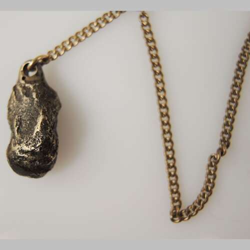 Fine vintage pocket watch chain with a nugget fob c1910