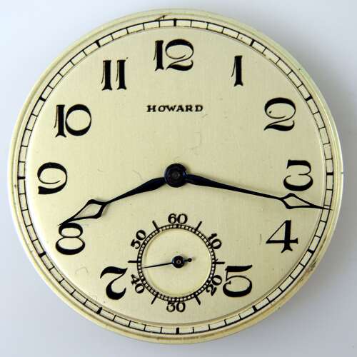 10s 21J E.Howard Keystone pocket watch series 14 movement c1920