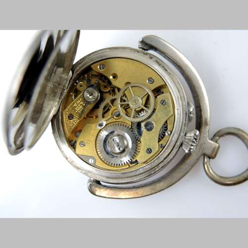 Unusual silver and enamel RED CROSS fob watch c1910