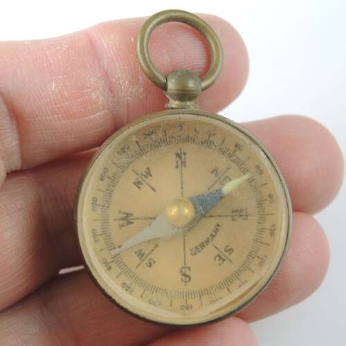 Gilt Metal Compass Fob. Circa 1950