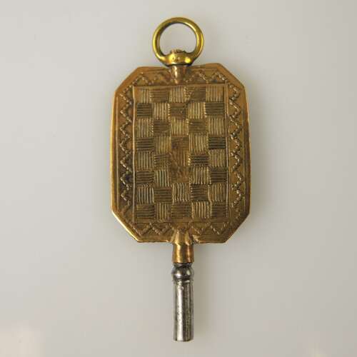 Georgian gilt pocket watch key c1810