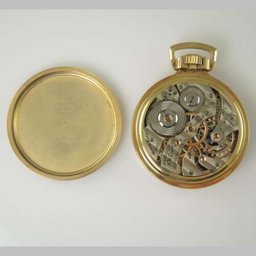 Mint 16s 23J Hamilton 950E pocket watch c1939